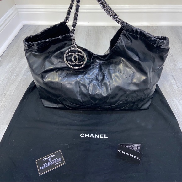 CHANEL Handbags - Chanel Coco Cabas Chain Link Hand CC Logo Bag